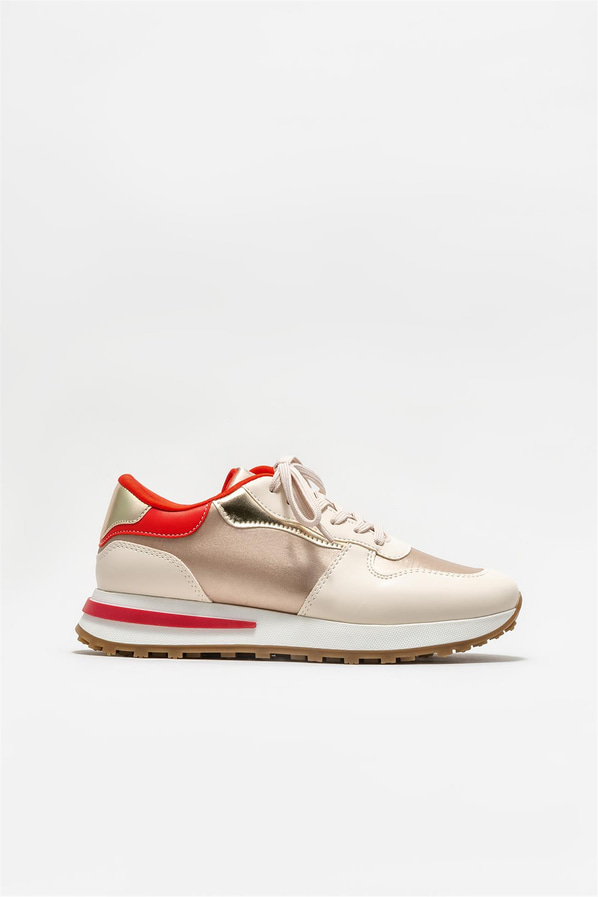Bej kadın sneaker - Elle Shoes