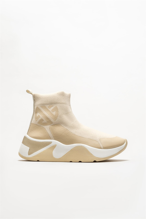 Bej kadın bot - Elle Shoes