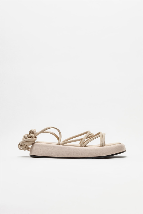 Bej kadın sandalet - Elle Shoes