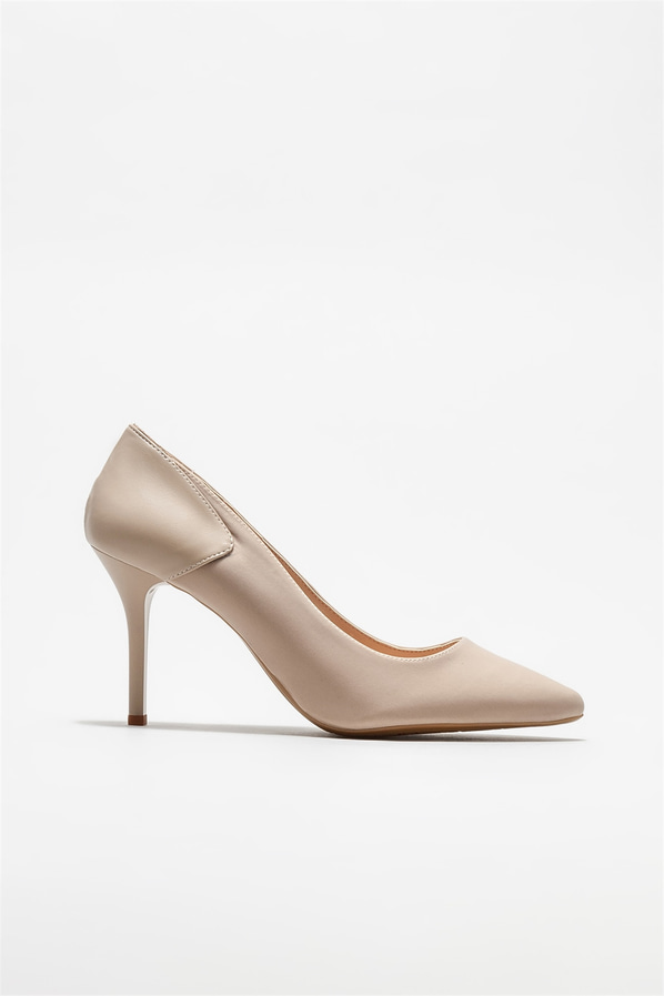 Bej kadın stiletto - Elle Shoes