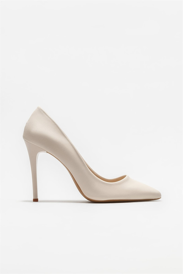 Bej kadın stiletto - Elle Shoes