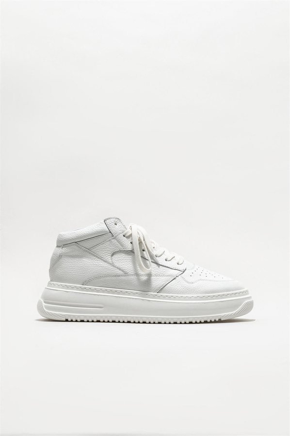 Beyaz deri erkek bot - Elle Shoes