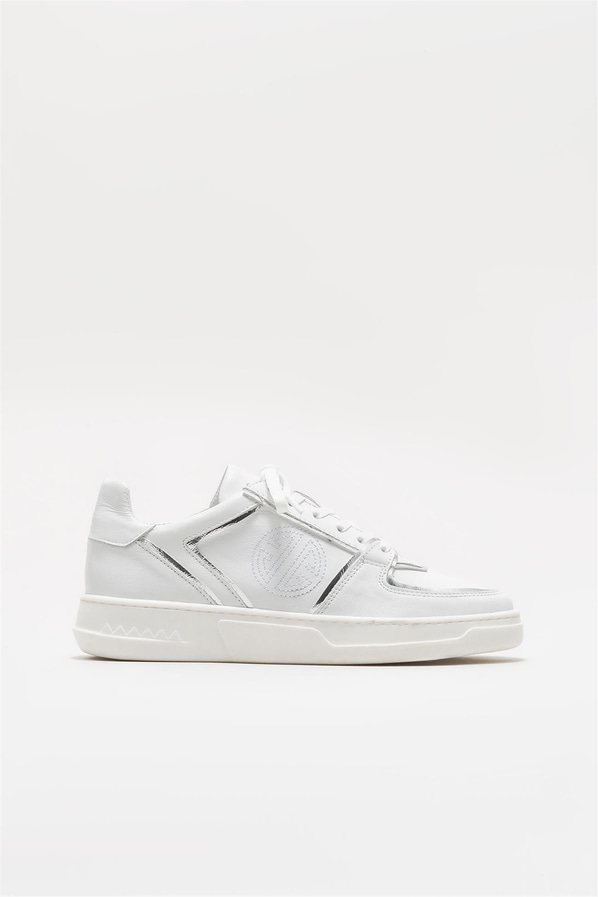Beyaz deri kadın sneaker - Elle Shoes