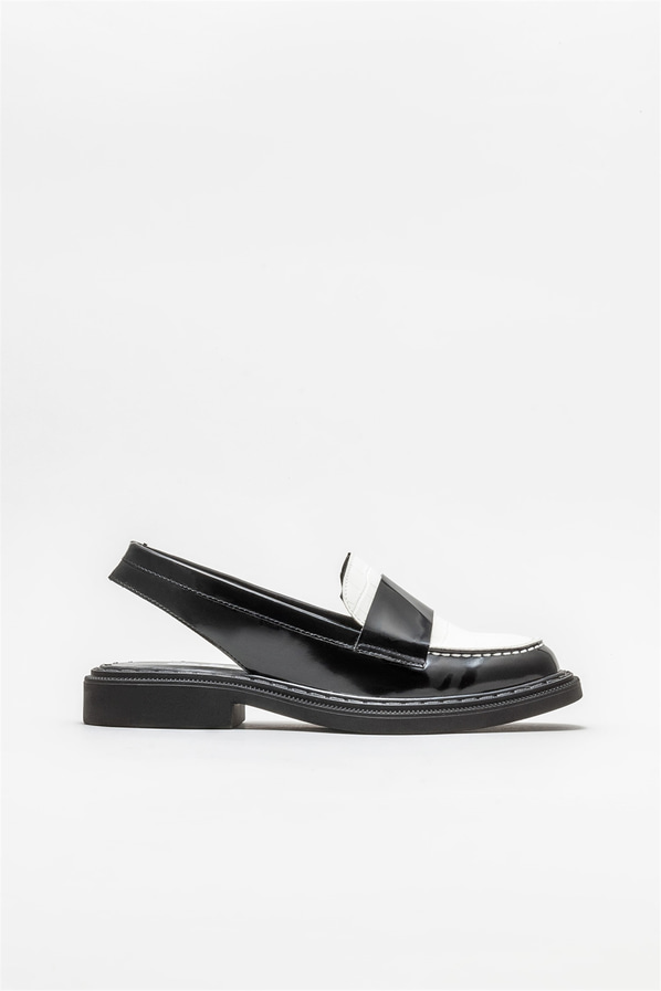 Beyaz düz kadın ayakkabı, günlük kullanım için - Elle Shoes