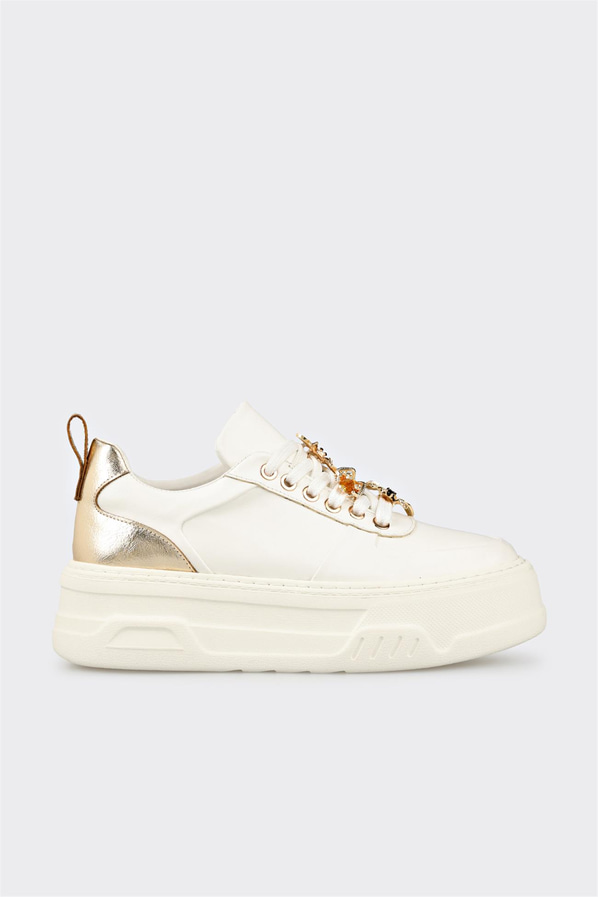 Beyaz kadın sneaker - Elle Shoes