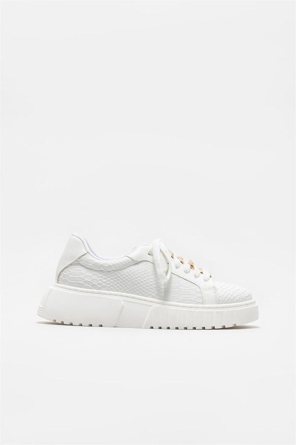 Beyaz kadın sneaker - Elle Shoes