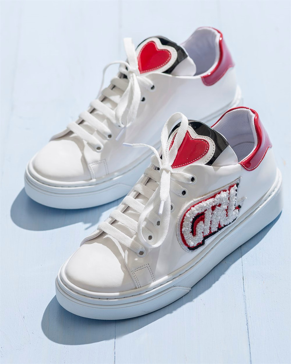 Beyaz kadın ayakkabı - Elle Shoes
