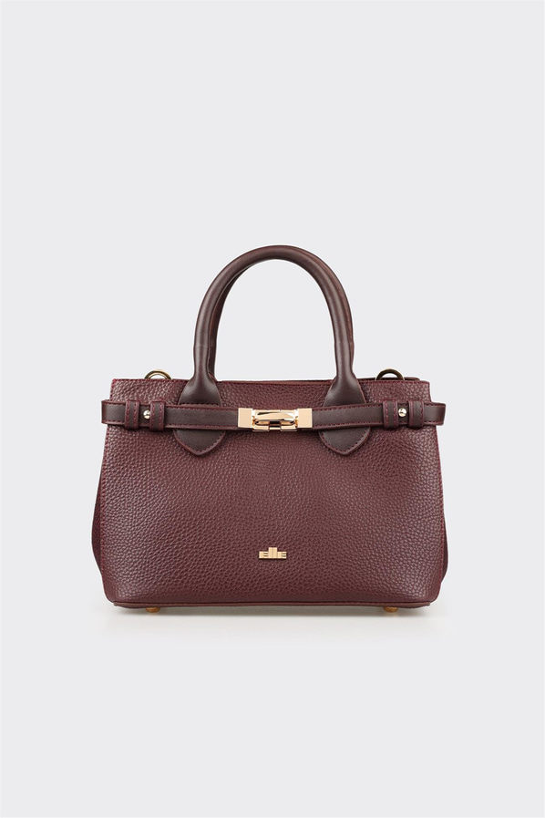 Bordo Kadın Küçük El Çantası