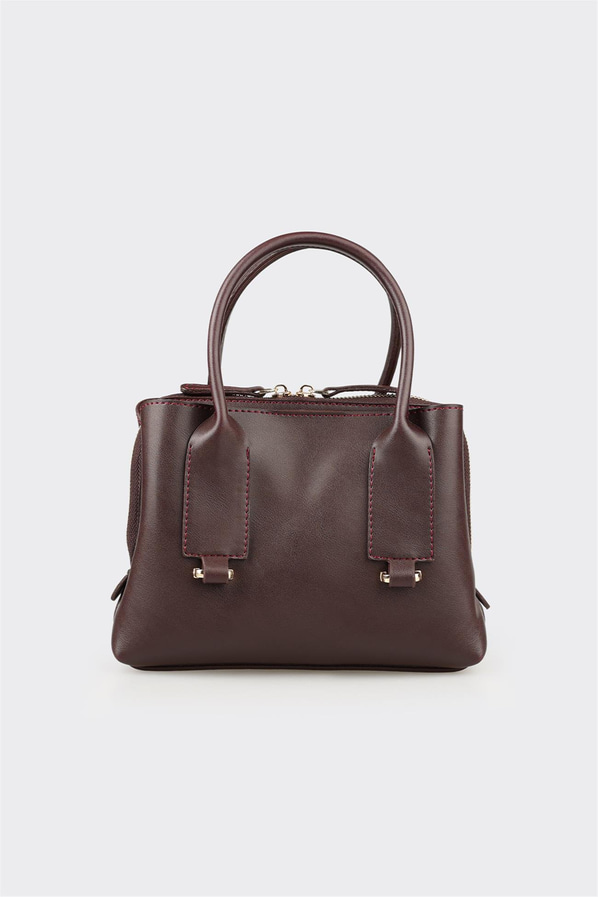 Bordo Kadın Küçük El Çantası