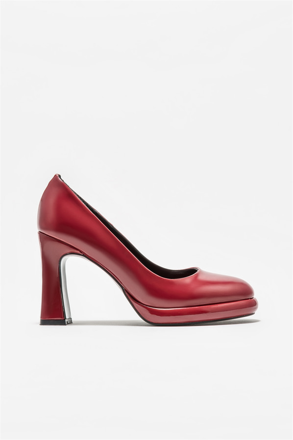 Bordo topuklu kadın ayakkabı - Elle Shoes