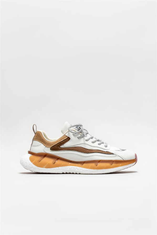 Camel deri erkek spor ayakkabı - Elle Shoes