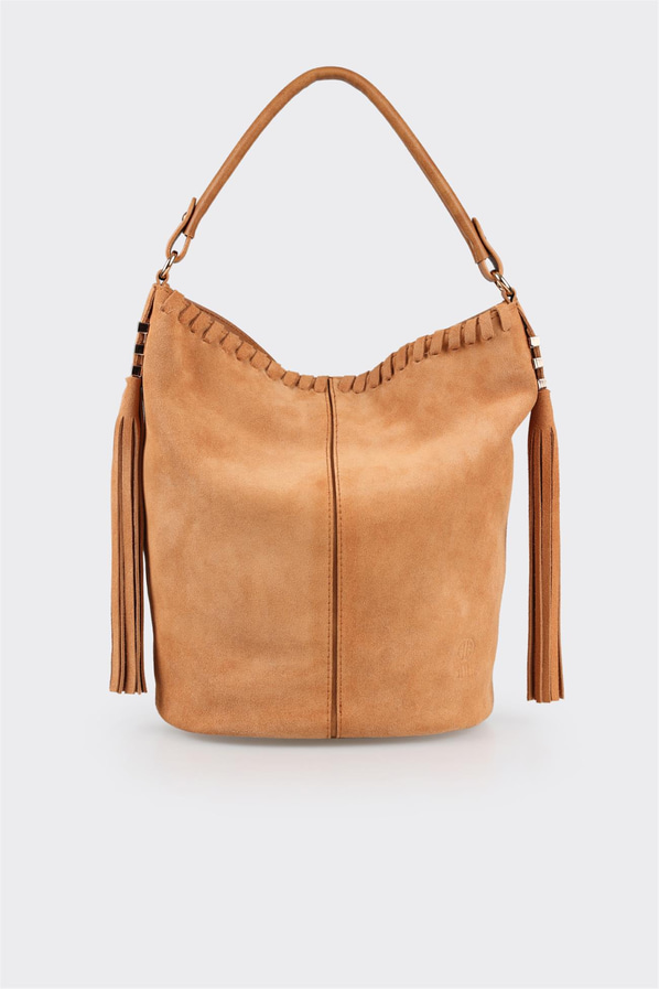 Camel kadın omuz çantası - Elle Shoes