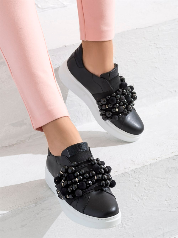 Siyah kadın ayakkabı - Elle Shoes