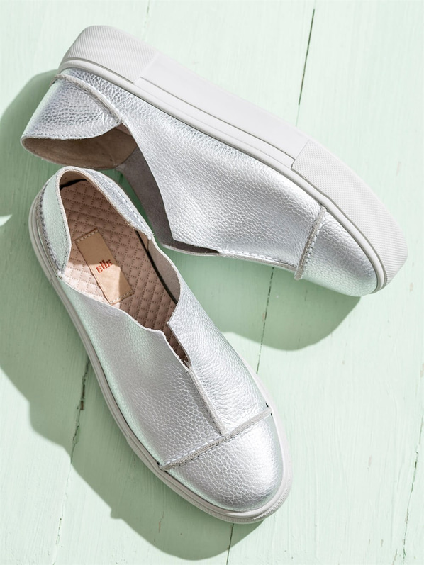 Lame deri kadın spor ayakkabı - Elle Shoes