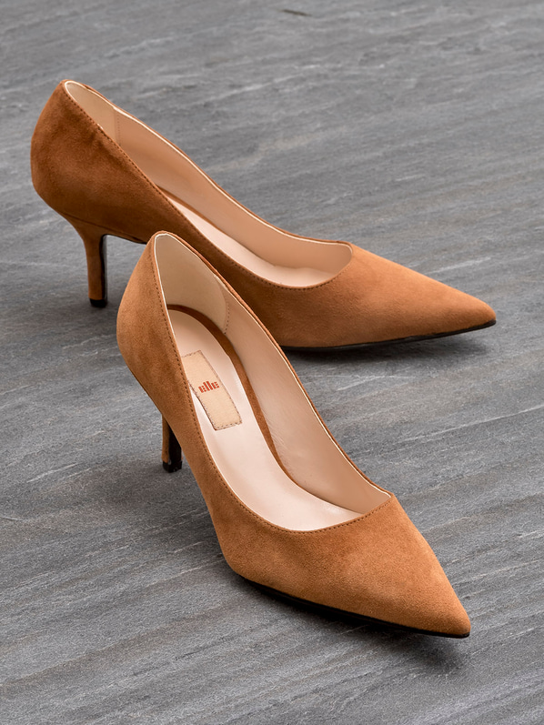 Chayo Hakiki Deri Kadın Stiletto TABA