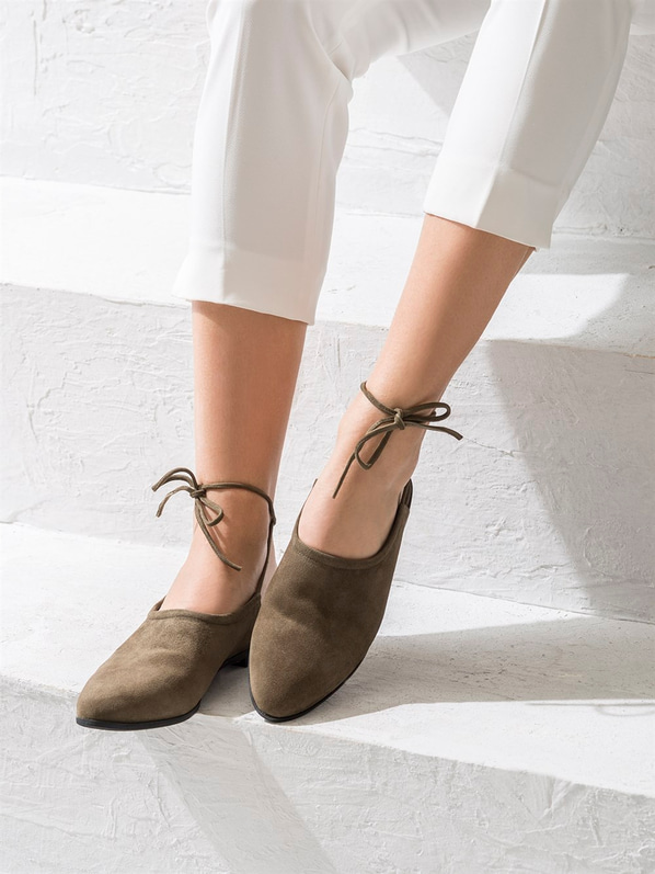 Yeşil kadın ayakkabı - Elle Shoes