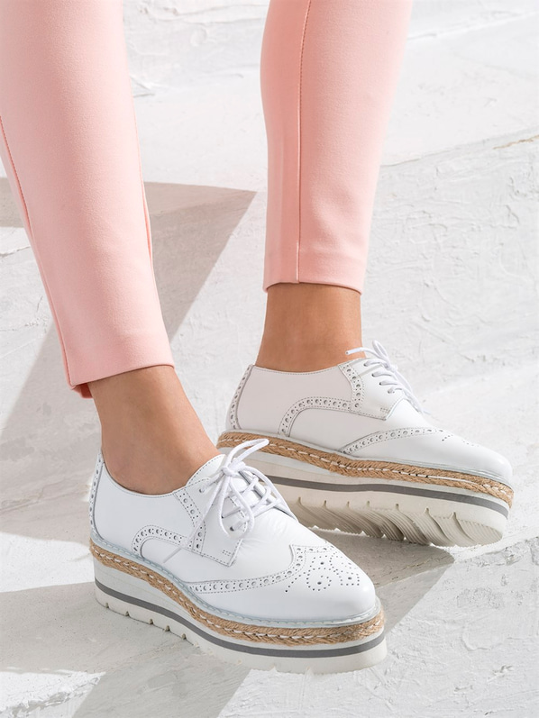 Beyaz kadın ayakkabı - Elle Shoes