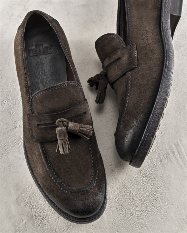 Kahve erkek ayakkabı - Elle Shoes
