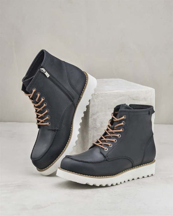 Siyah erkek bot - Elle Shoes