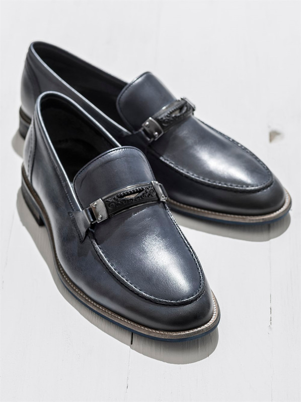 Lacivert erkek ayakkabı - Elle Shoes