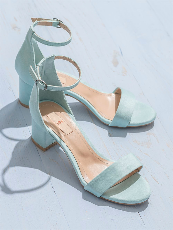 Kalın topuklu kadın sandalet - Elle Shoes