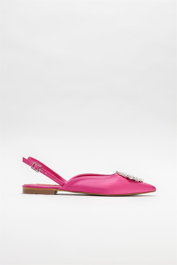 Fuşya kadın babet - Elle Shoes