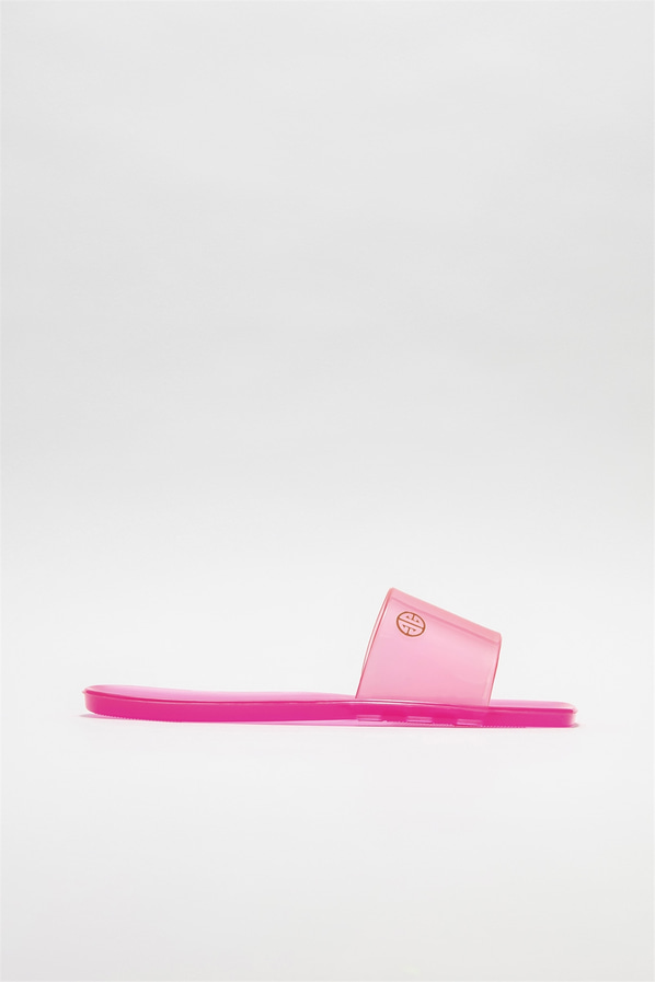 Fuşya düz kadın terlik - Elle Shoes