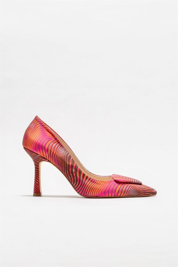 Fuşya topuklu kadın stiletto - Elle Shoes