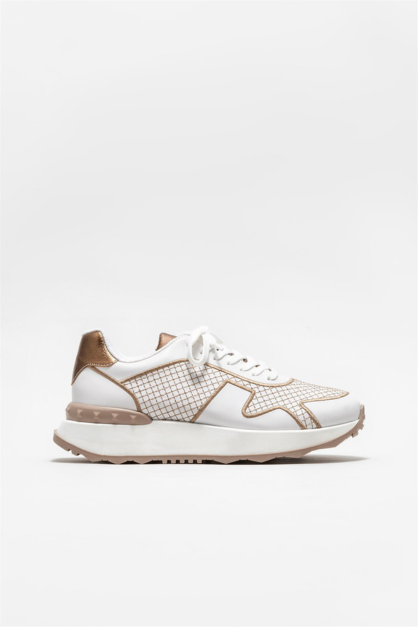 Gold kadın sneaker - Elle Shoes