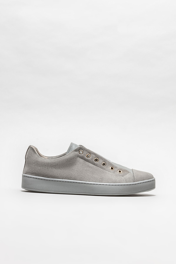 Gri deri erkek günlük ayakkabı, günlük kullanım için - Elle Shoes