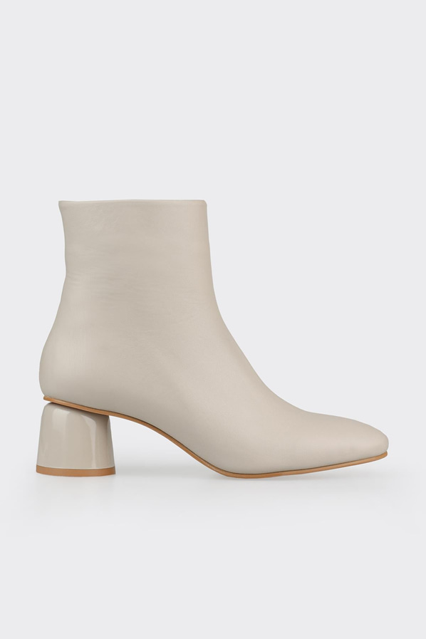 Gri deri kadın bot, klasik stil için - Elle Shoes
