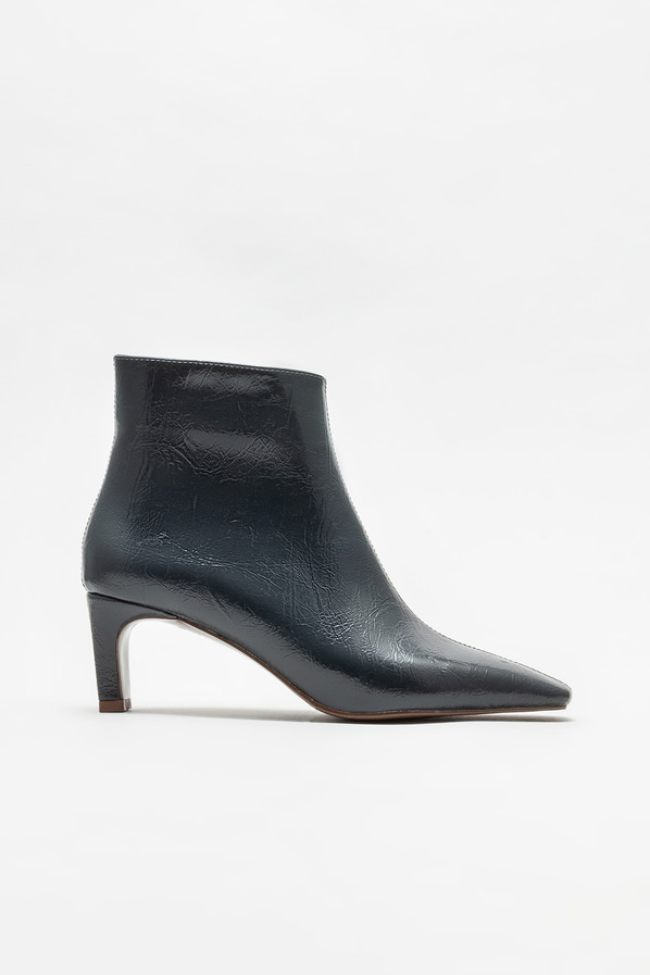 Gri topuklu kadın bot - Elle Shoes