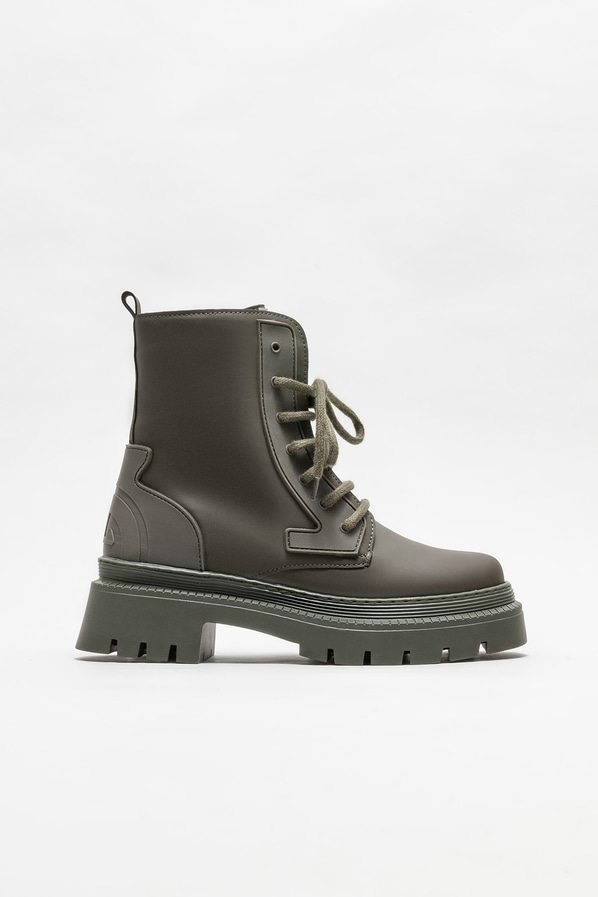 Haki düz kadın bot, günlük kullanım için - Elle Shoes