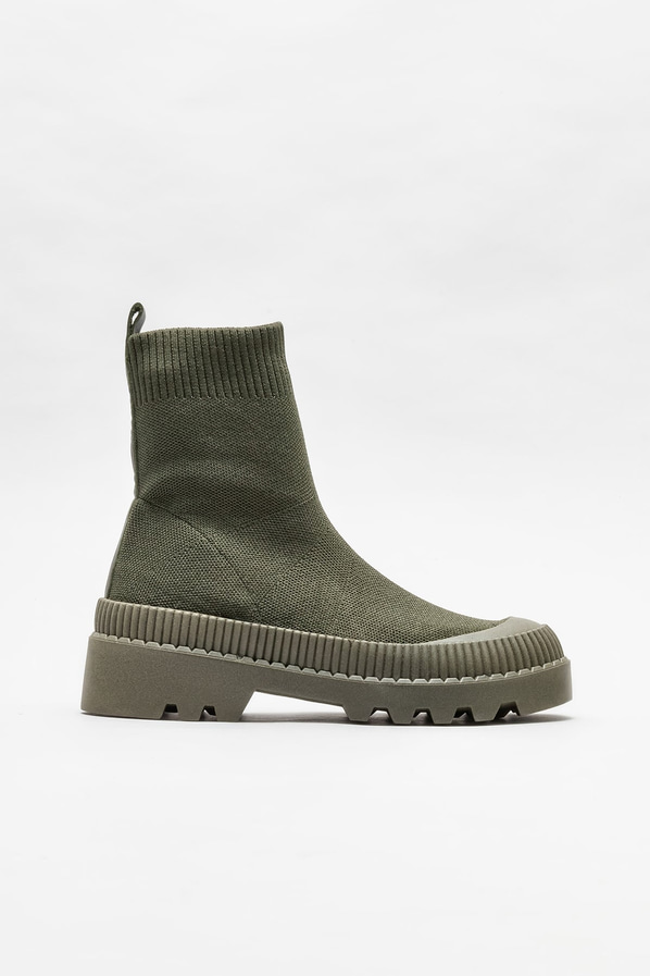 Haki kadın bot, günlük kullanım için - Elle Shoes
