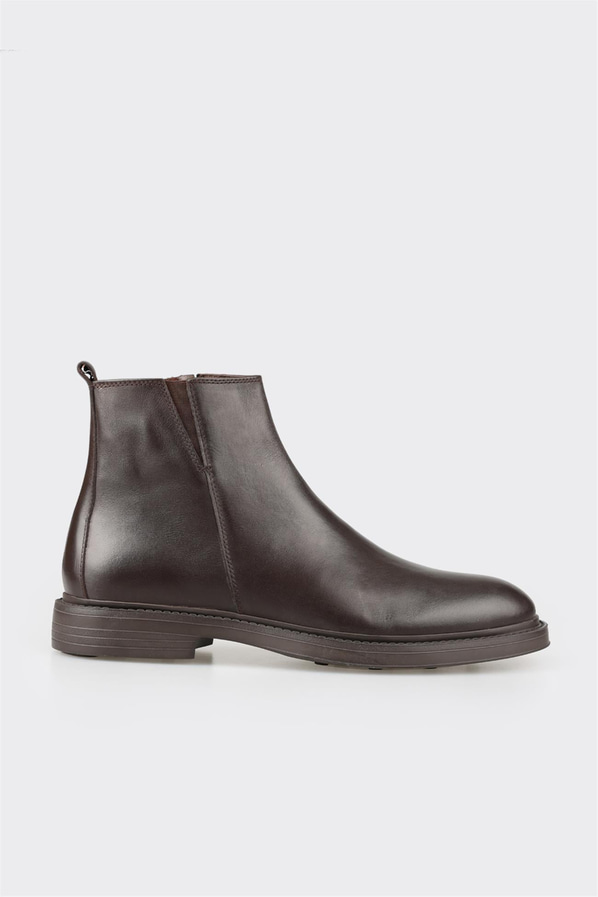 Kahve deri erkek günlük bot, rahat kullanım için - Elle Shoes