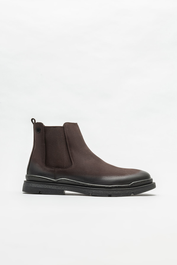 Kahve deri erkek günlük bot, günlük kullanım için - Elle Shoes