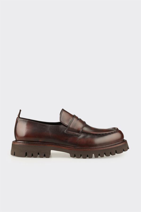 Kahve Deri Erkek Günlük Loafer