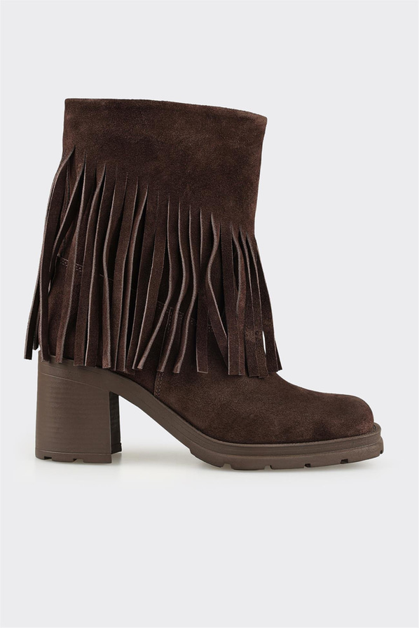 Kahve Deri Kadın Günlük Bot