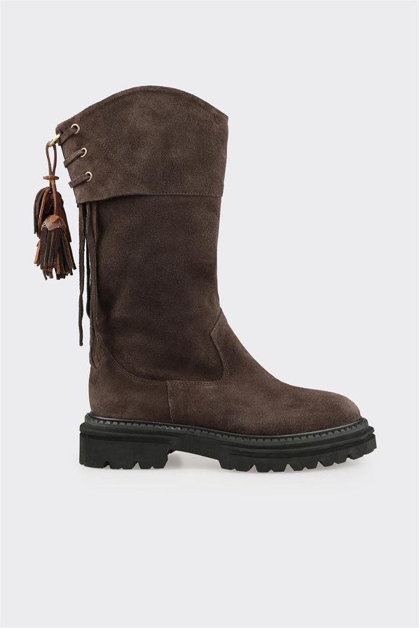 Kahve Deri Kadın Günlük Bot