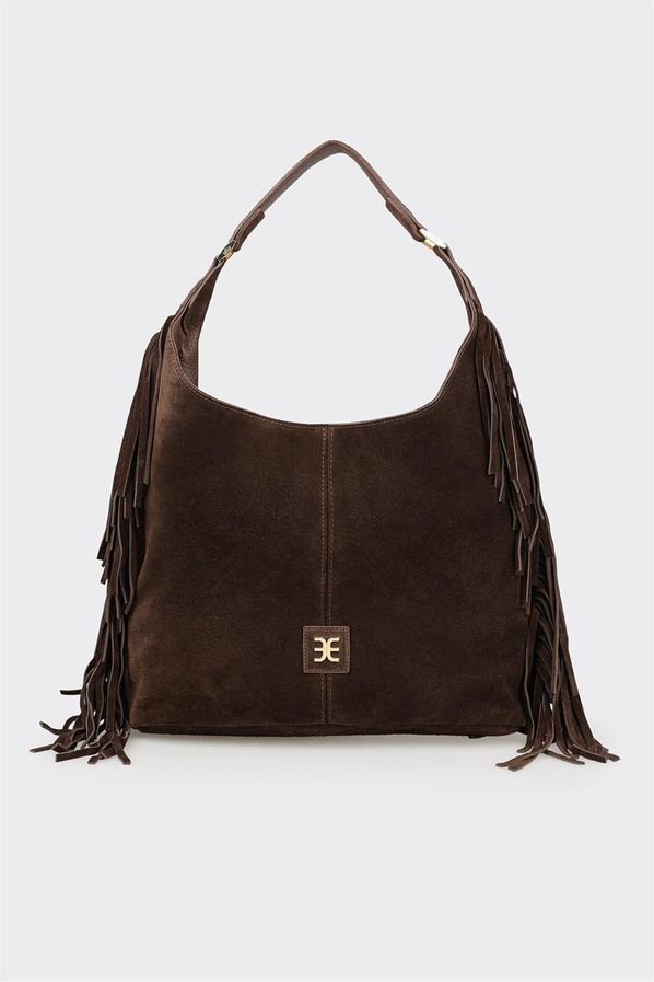 Kahve Deri Kadın Omuz Çantası