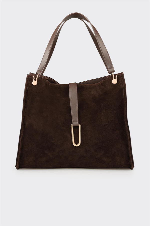 Kahve Kadın Büyük Omuz Çantası