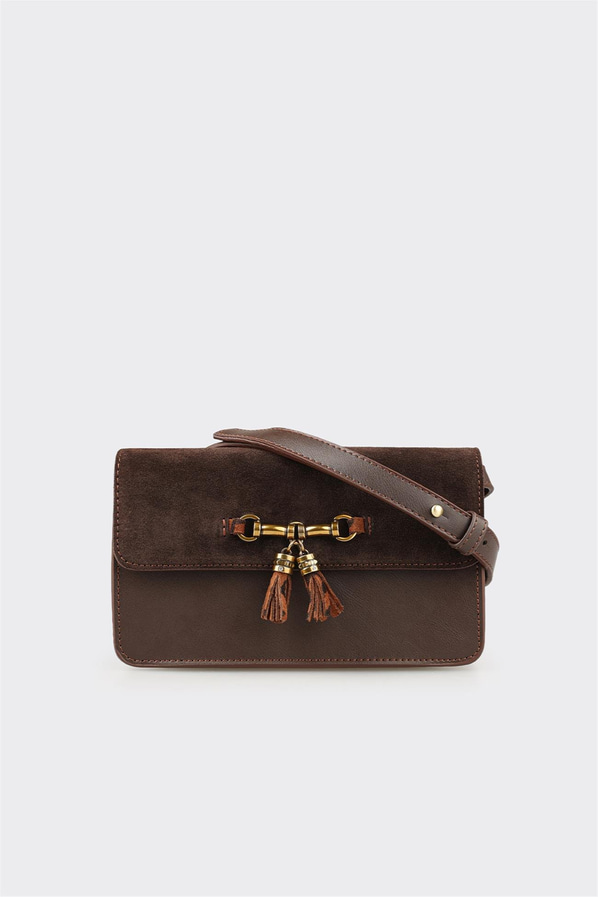 Kahve Kadın Küçük Çapraz Çanta