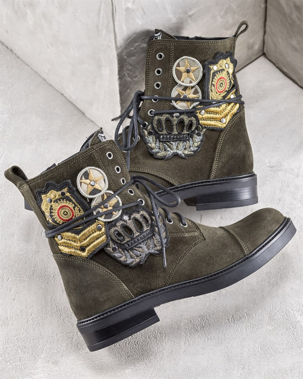 Yeşil kadın bot - Elle Shoes