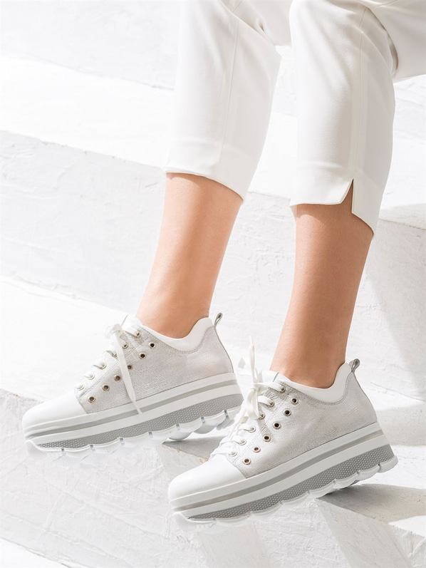 Beyaz kadın ayakkabı - Elle Shoes