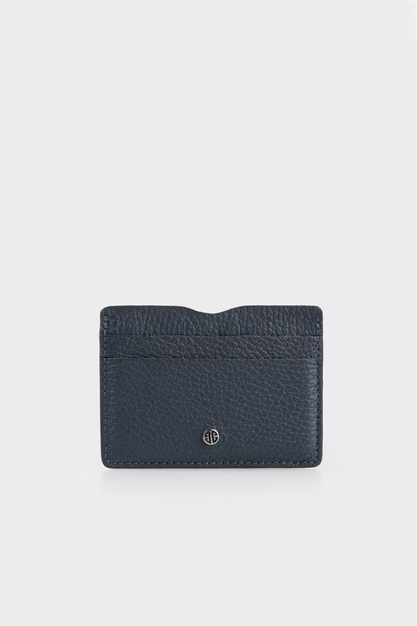 Lacivert Deri Erkek Kartlık