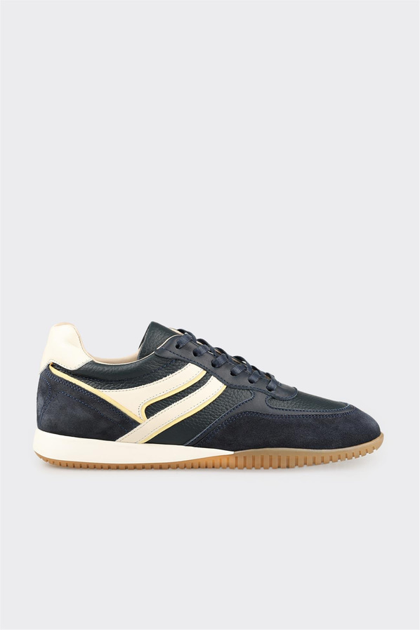 Lacivert Deri Kadın Spor Ayakkabı