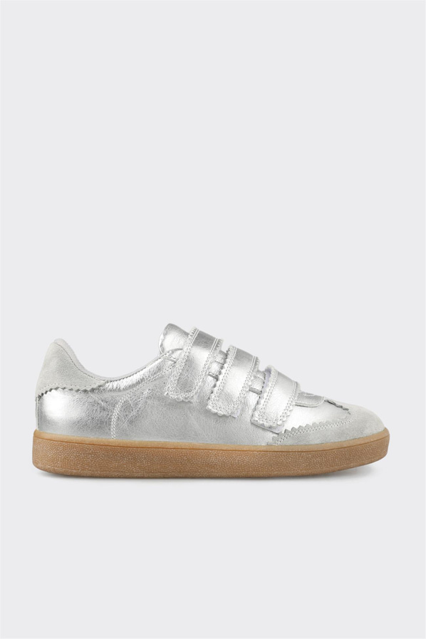 Lame deri kadın sneaker - Elle Shoes
