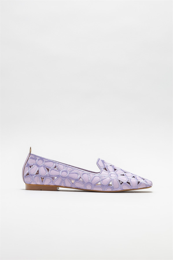 Lila babet, günlük kullanım için - Elle Shoes