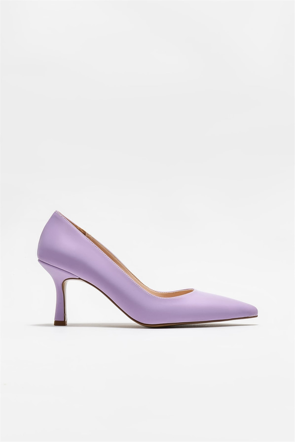 Lila kadın stiletto, rahat kullanım için - Elle Shoes
