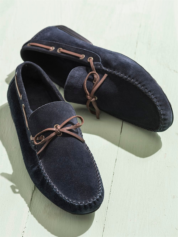 Lacivert süet erkek ayakkabı - Elle Shoes